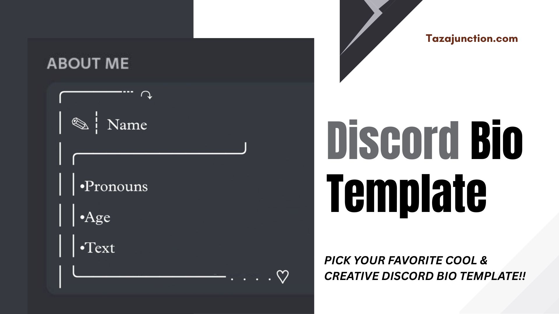 discord bio template
