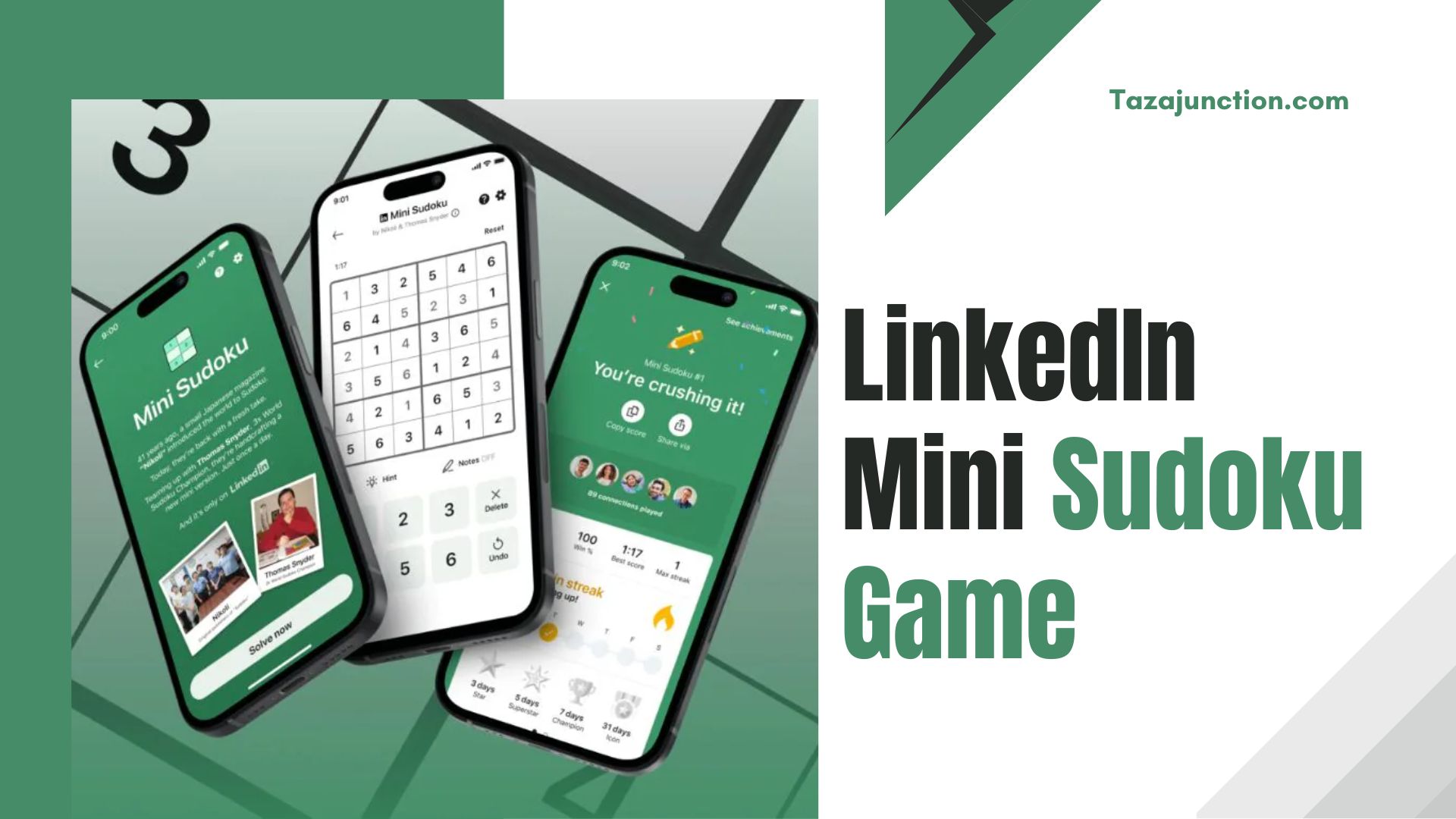 linkedin mini sudoku game