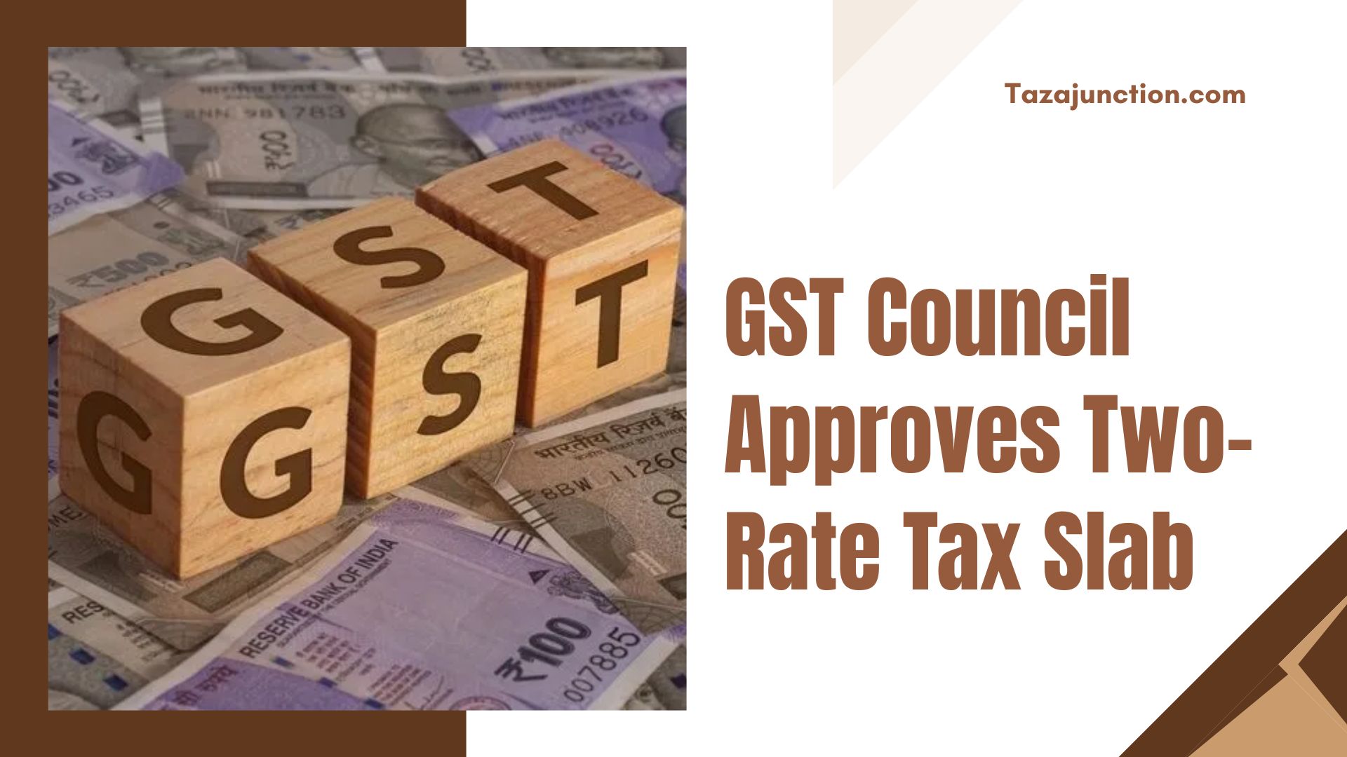 gst council approves two-rate tax slab